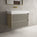 Scanalato Double Drawer Vanity Unit  With Beyondstone BLOC Basin - Soft Taupe 800mm