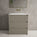 Scanalato Three Drawer Floor Standing Vanity Unit With Beyondstone Basin - Soft Taupe 800mm
