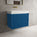 Scanalato Double Drawer Vanity Unit  With Beyondstone BLOC Basin - Ocean Blue 800mm
