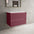 Scanalato Double Drawer Countertop Vanity Unit - Mineral Red 800mm