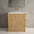 Scanalato Three Drawer Floor Standing Vanity Unit With Beyondstone Basin - Oak 800mm