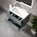 Tasca Two Drawer Vanity Unit  With Beyondstone Basin - Matt Dark Green 800mm