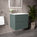 Tasca Two Drawer Vanity Unit With Beyondstone Basin - Matt Dark Green 600mm