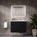 Tasca Two Drawer Vanity Unit  With Beyondstone Basin - Matt Black 800mm