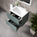 Tasca Two Drawer Vanity Unit With Beyondstone Basin - Matt Dark Green 600mm