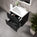 Tasca Two Drawer Vanity Unit With Beyondstone Basin - Matt Black 600mm