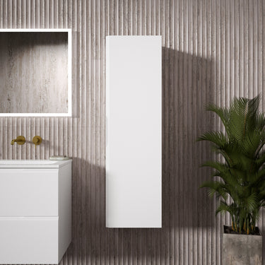 Tasca Tall Wall Cabinet - Matt White 350mm x 1200mm