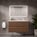 Tasca Two Drawer Vanity Unit  With Beyondstone Basin - Walnut 1000mm