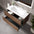 Tasca Two Drawer Vanity Unit  With Beyondstone Basin - Walnut 1000mm