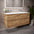 Tasca Four Drawer Vanity Unit With Beyondstone Double Basin - Oak 1200mm