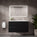 Tasca Two Drawer Vanity Unit  With Beyondstone Basin - Matt Black 1000mm