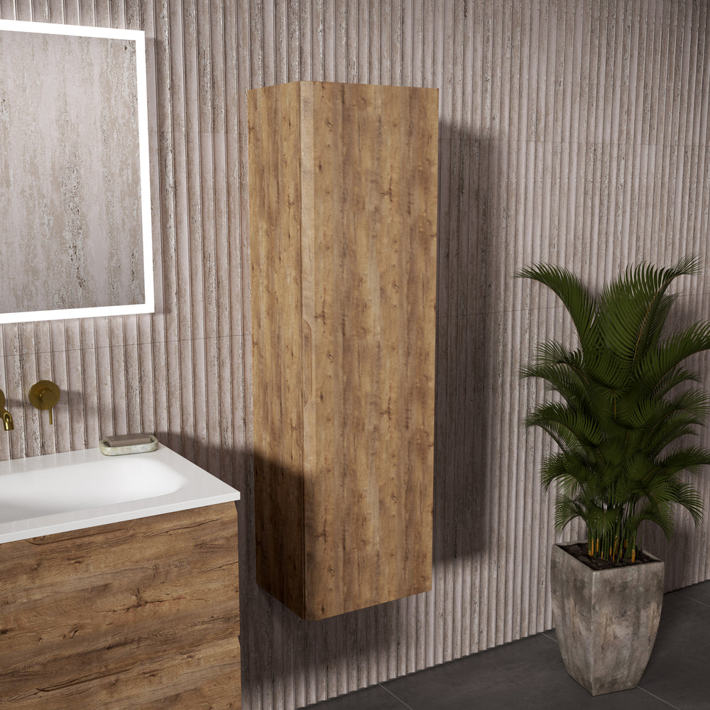 Tasca Tall Wall Cabinet - Oak 350mm x 1200mm