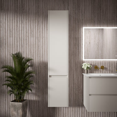 Bevel Tall Wall Unit LH Hinge 350mm x 1650mm - Matt Grey