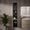 Bevel Tall Wall Unit RH Hinge 350mm x 1650mm - Matt Pebble