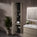 Bevel Tall Wall Unit LH Hinge 350mm x 1650mm - Matt Pebble