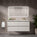 GSI Pura Bevel Four Drawer Vanity Unit With Ceramic Double Basin - Matt Grey 1200mm