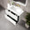 GSI Pura Ribbed Double Drawer Vanity Unit With Ceramic Basin - Matt White 800mm