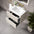 GSI Pura Ribbed Double Drawer Vanity Unit With Ceramic Basin - Cashmere 600mm