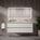 GSI Pura Bevel Four Drawer Vanity Unit With Ceramic Double Basin - Matt Grey 1400mm