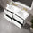 GSI Pura Ribbed Four Drawer Vanity Unit With Ceramic Double Basin - Matt White 1200mm