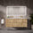 GSI Pura Ribbed Four Drawer Vanity Unit With Ceramic Double Basin - Oak 1400mm