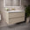 GSI Pura Bevel Double Drawer Vanity Unit With Ceramic Basin - Cashmere 1000mm