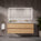 GSI Pura Bevel Four Drawer Vanity Unit With Ceramic Double Basin - Oak (Pacific Walnut) 1400mm