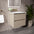 GSI Pura Bevel Double Drawer Vanity Unit With Ceramic Basin - Cashmere 600mm