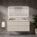 GSI Pura Ribbed Four Drawer Vanity Unit With Ceramic Double Basin - Cashmere 1200mm