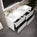 GSI Pura Bevel Four Drawer Vanity Unit With Ceramic Double Basin - Matt Grey 1200mm