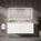 GSI Pura Ribbed Four Drawer Vanity Unit With Ceramic Double Basin - Matt White 1400mm