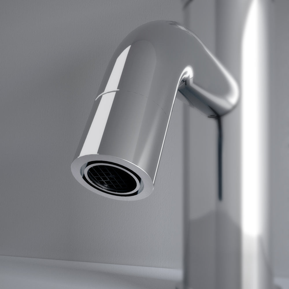 Luxe Progressive Deck Mounted Basin Mixer Tap - Chrome