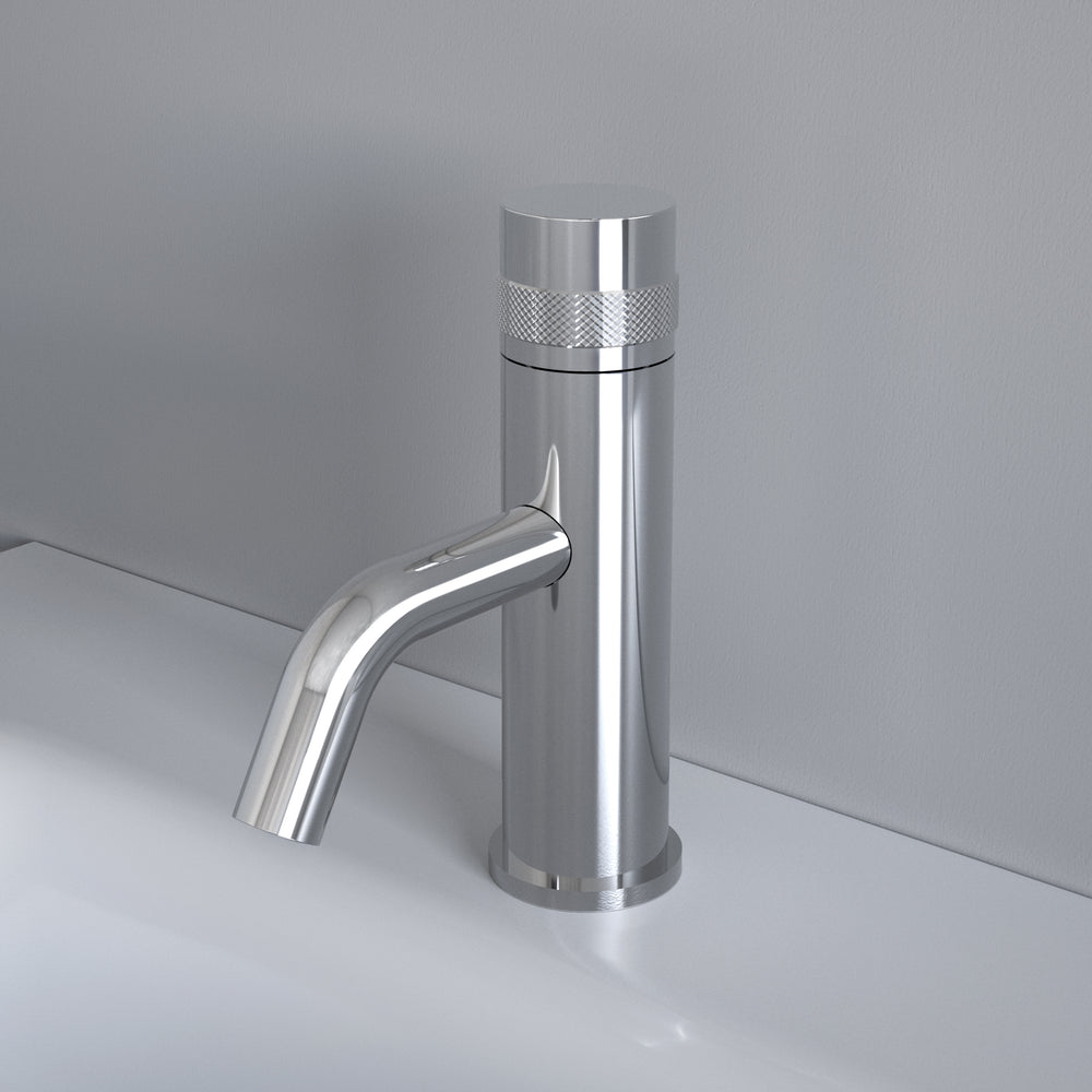 Luxe Progressive Deck Mounted Basin Mixer Tap - Chrome