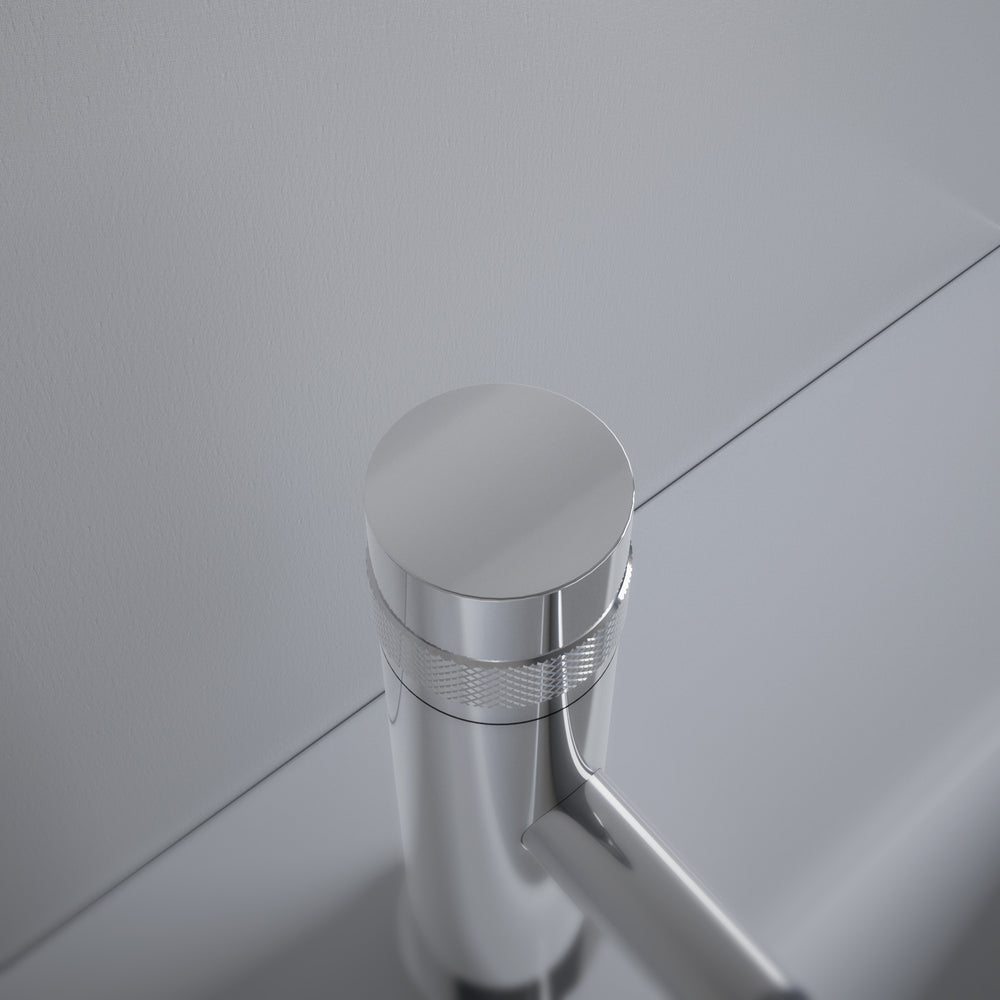 Luxe Progressive Deck Mounted Basin Mixer Tap - Chrome