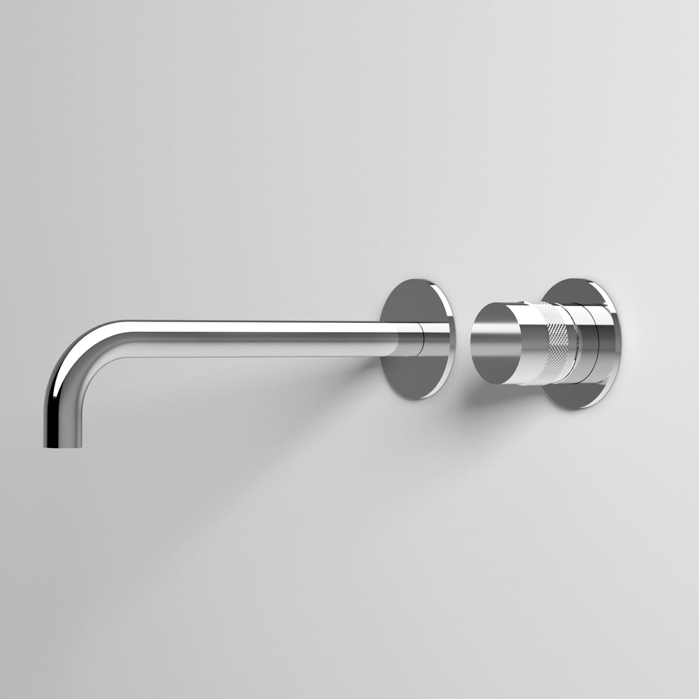 Luxe Progressive Wall Mounted Basin Mixer - Chrome
