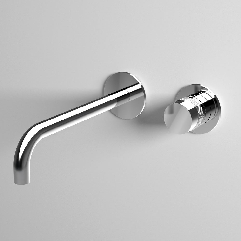 Luxe Progressive Wall Mounted Basin Mixer - Chrome