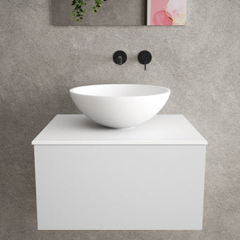 Lavello Solid Surface Countertop Round Basin 450mm