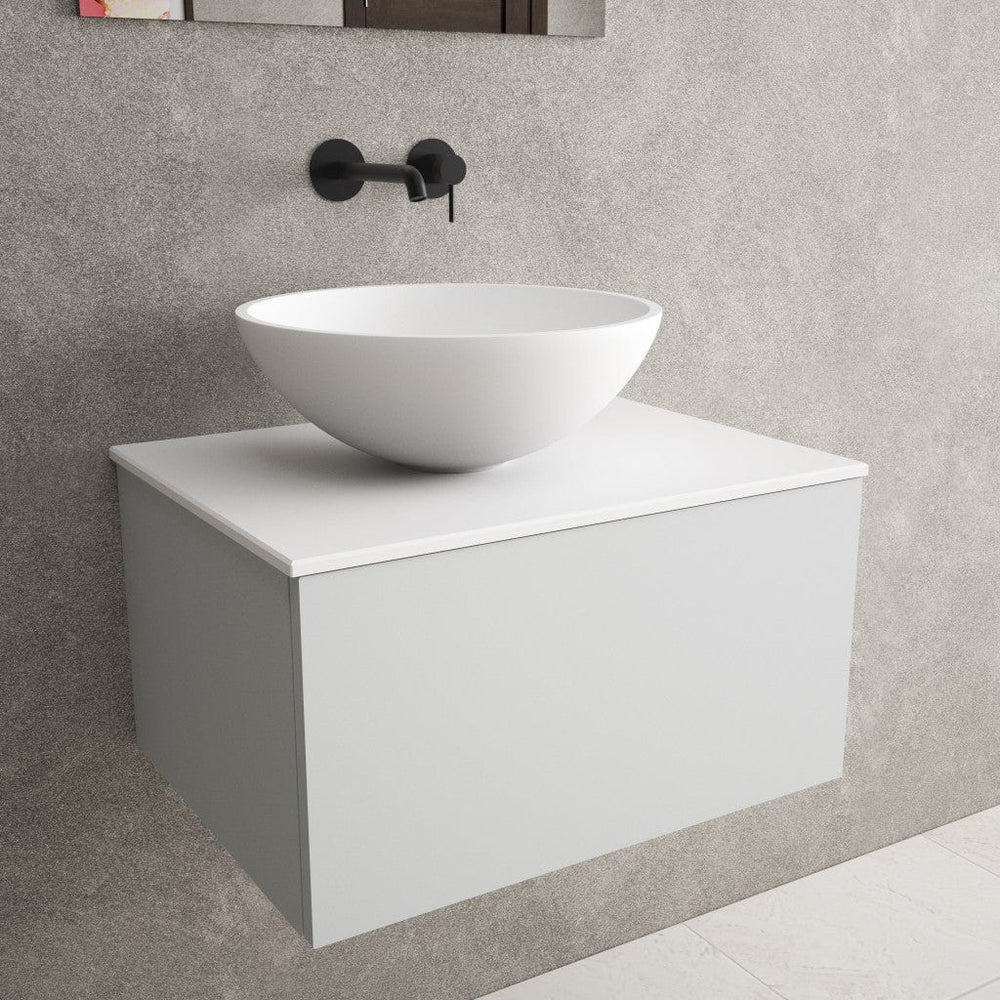 Lavello Solid Surface Countertop Round Basin 450mm