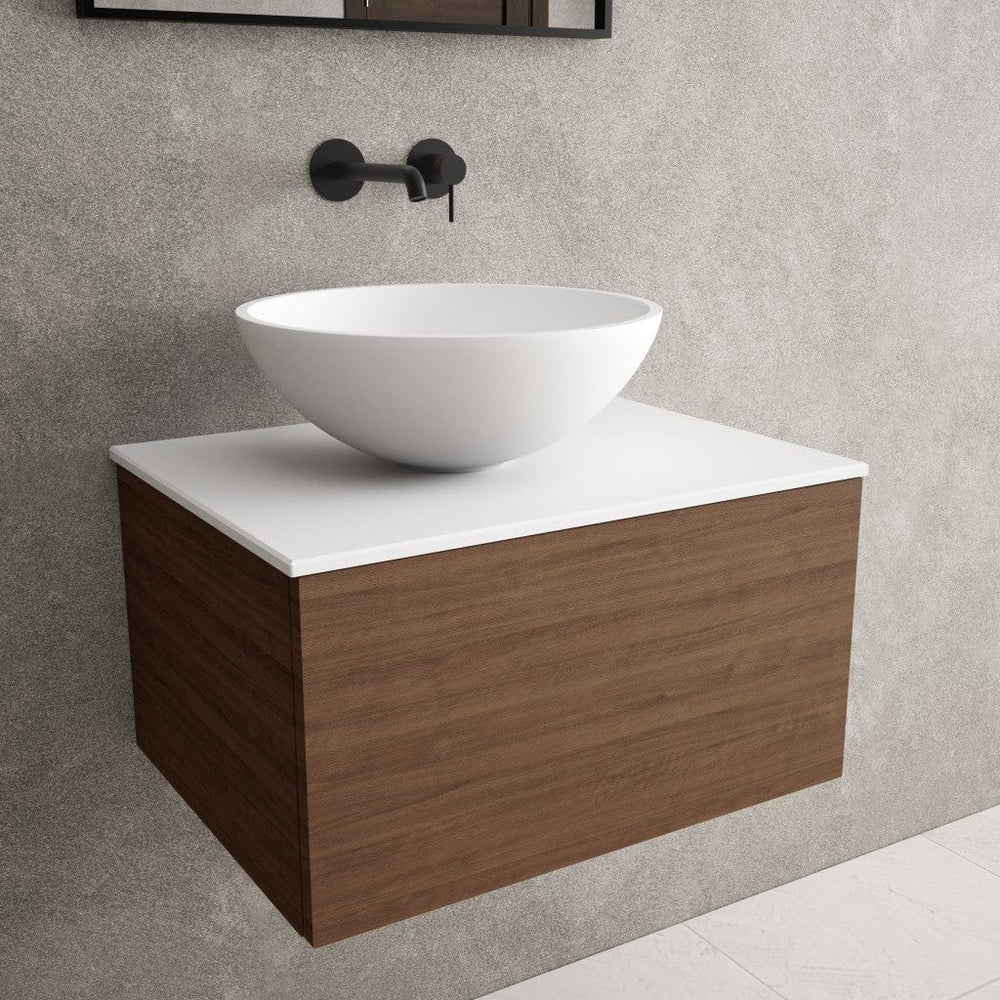 Lavello Solid Surface Countertop Round Basin 450mm