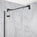 Hinged 1200mm Shower Door & 900mm Side Panel - Matt Black