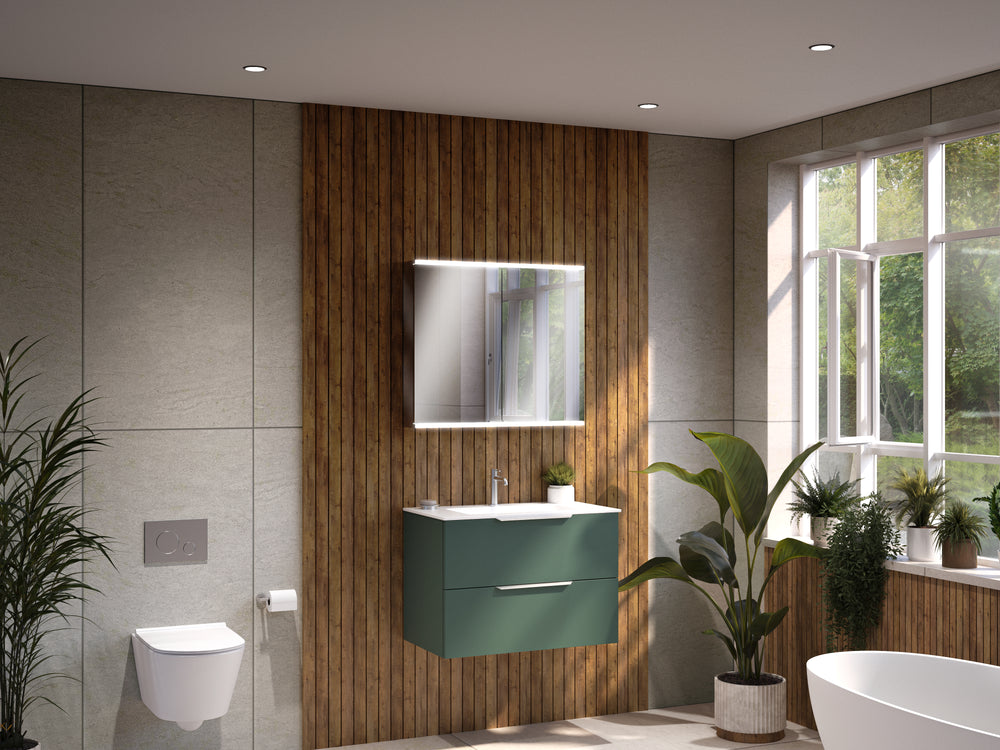 Dolcetto Steam Free Bathroom Mirror Cabinet 600x700mm