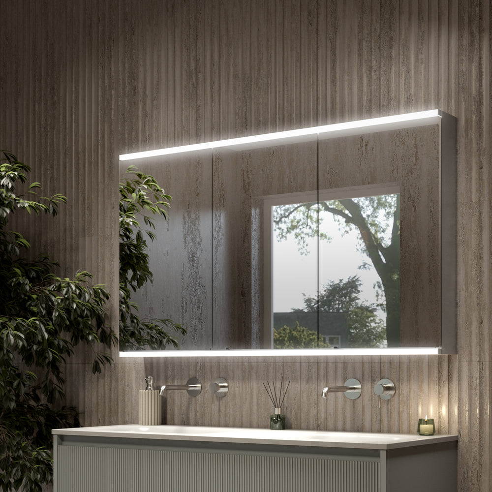 Dolcetto Steam Free Bathroom Mirror Cabinet 1200x700mm