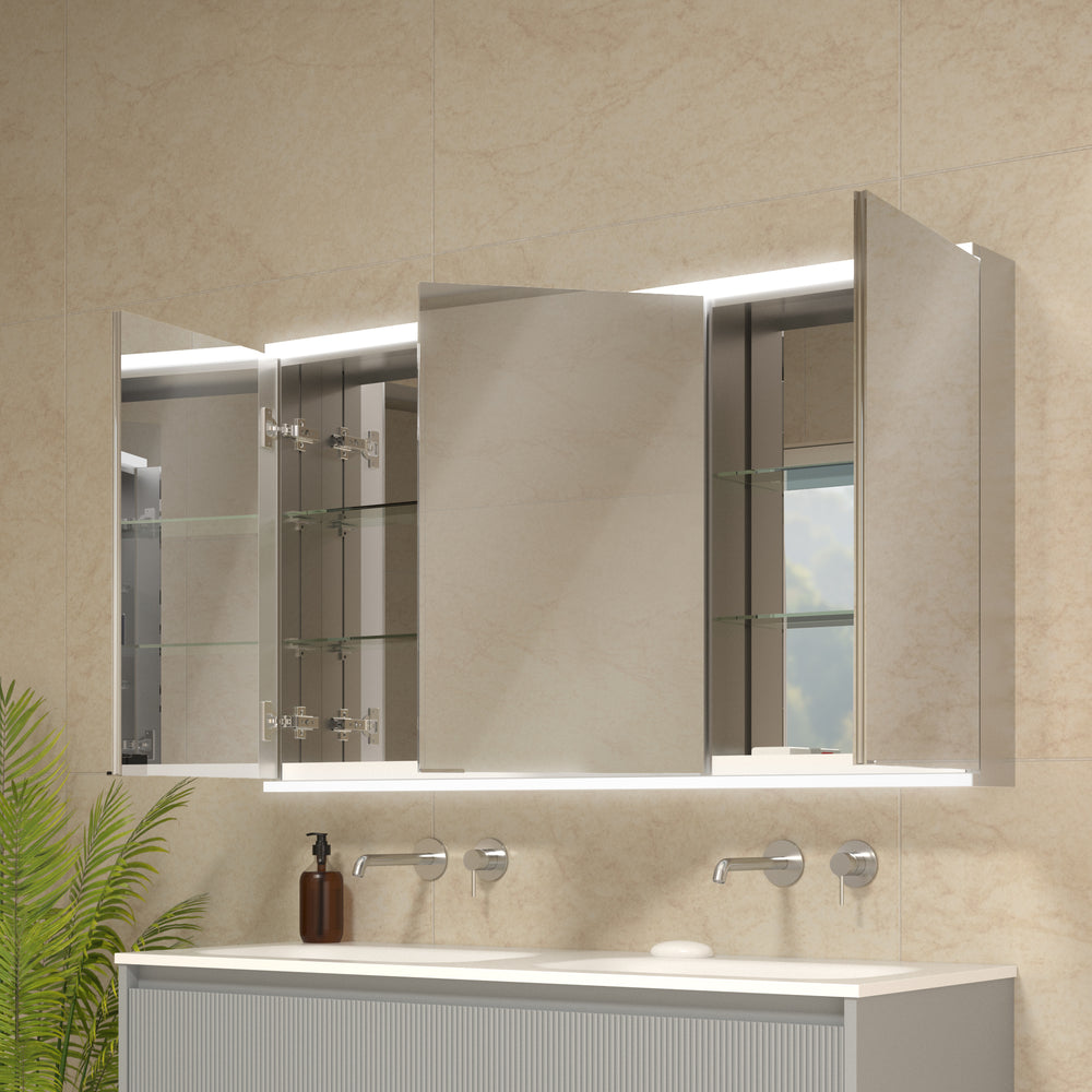 Dolcetto Steam Free Bathroom Mirror Cabinet 1200x700mm