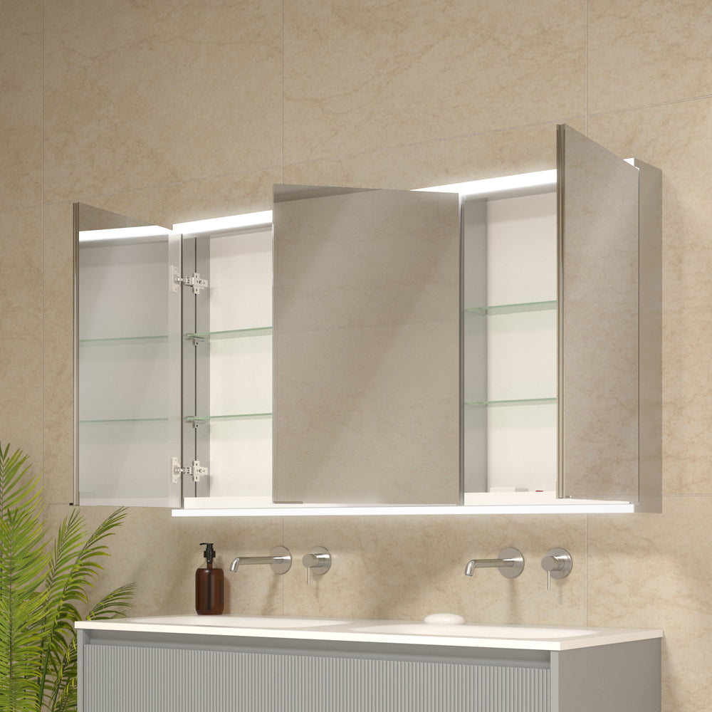 Dolcetto Steam Free Bathroom Mirror Cabinet 1200x700mm