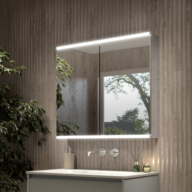 Dolcetto Steam Free Bathroom Mirror Cabinet 800x700mm