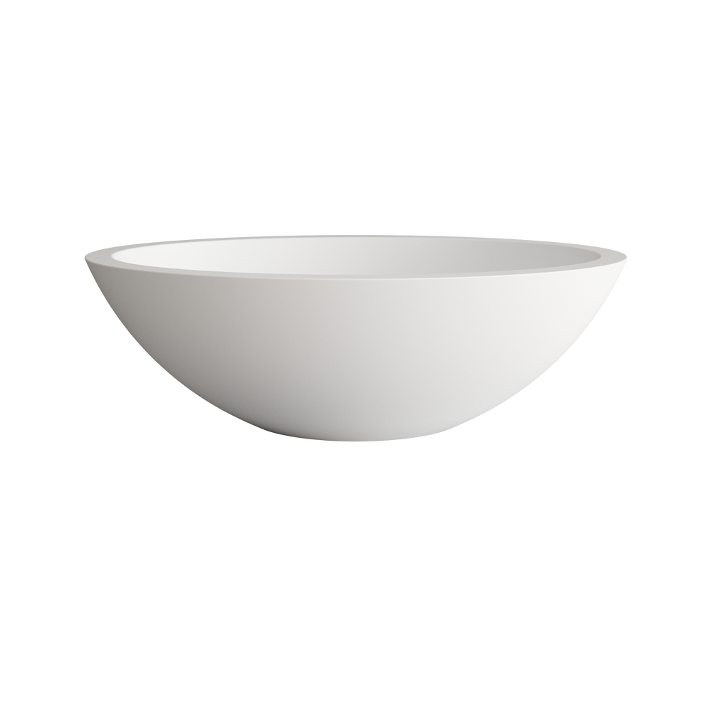 Puglia Solid Surface Countertop Oval Basin 500mm
