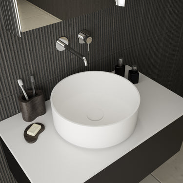 Massa Solid Surface Countertop Round Basin 370mm