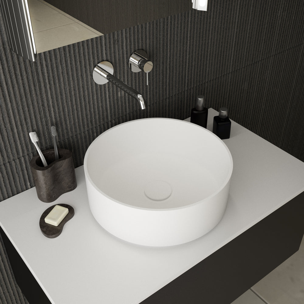 Massa Solid Surface Countertop Round Basin 370mm