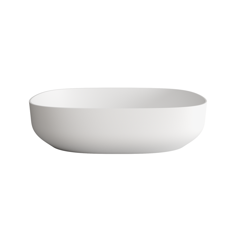 Arezzo Solid Surface Countertop Oval Basin 480mm