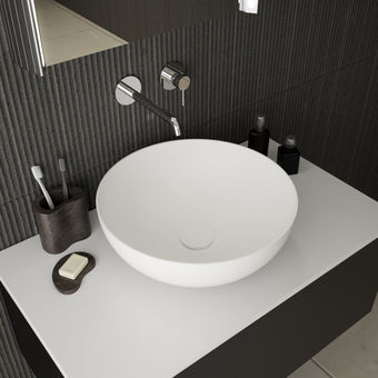 Pescara Solid Surface Beyondstone Countertop Round Basin 400mm